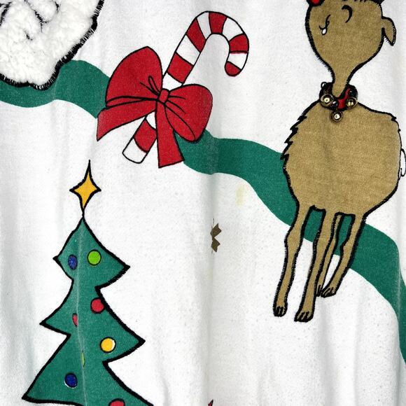 Vintage crew neck long sleeve Christmas sweatshirt - Picture 3 of 13